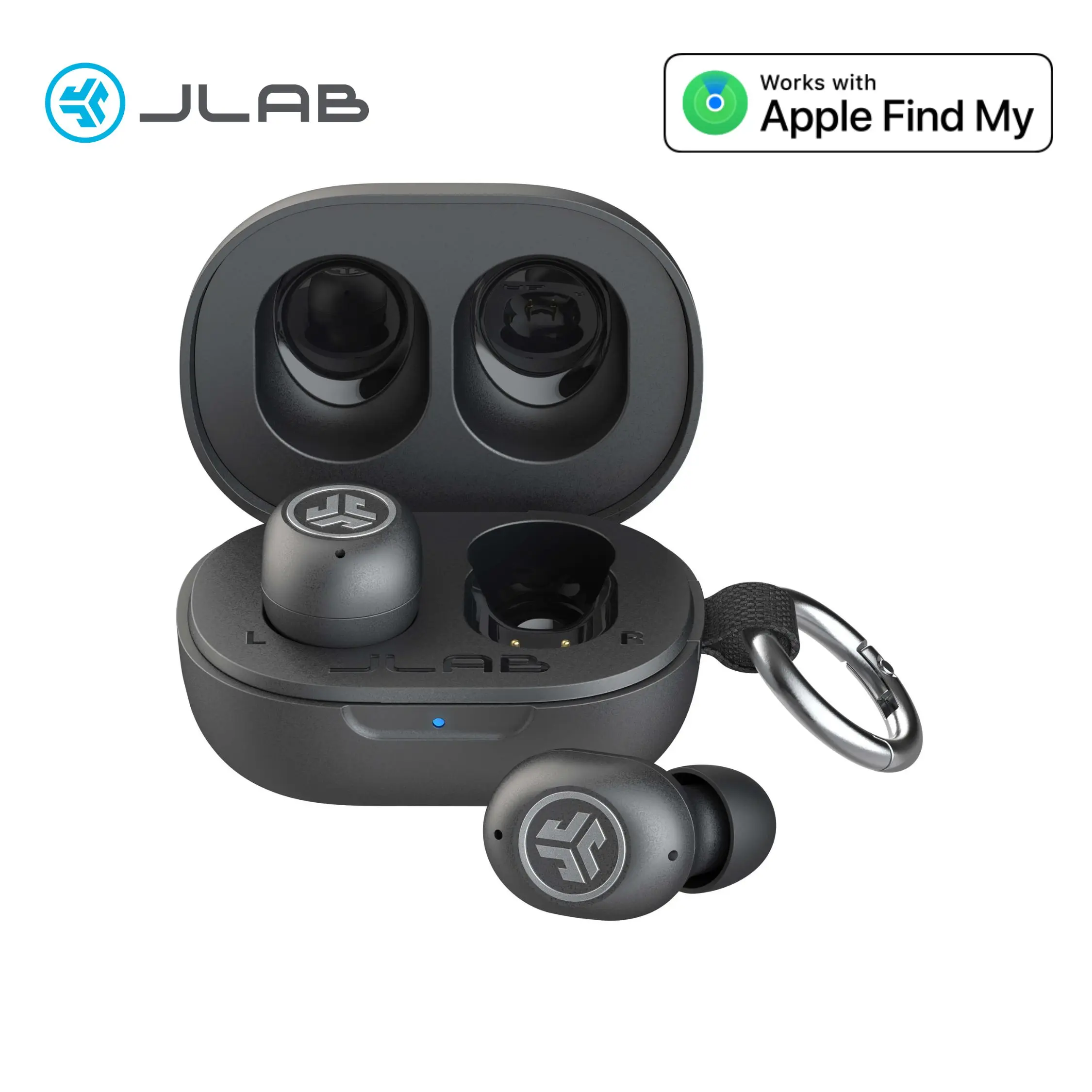 JBuds Mini ANC True Wireless Earbuds, Active Noise Canceling, Spatial Audio, iOS Find My, Bluetooth 6, IP55 Water Resistant, iOS and Android by JLab