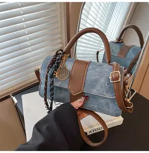 Mini Crossbody Bag Leather Small Purse for Women Top Handle Shoulder Clutch Compact Stylish Versatile Accessory with Crossbody Strap(with accessories)