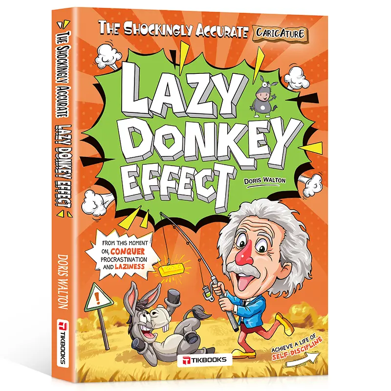 TIKBOOKS The Slow Donkey Effect Comic Book - Unlock Inner Drive, Shape Character, Build Lifelong Self-Discipline for Children's Literature & Art Enthusiasts
