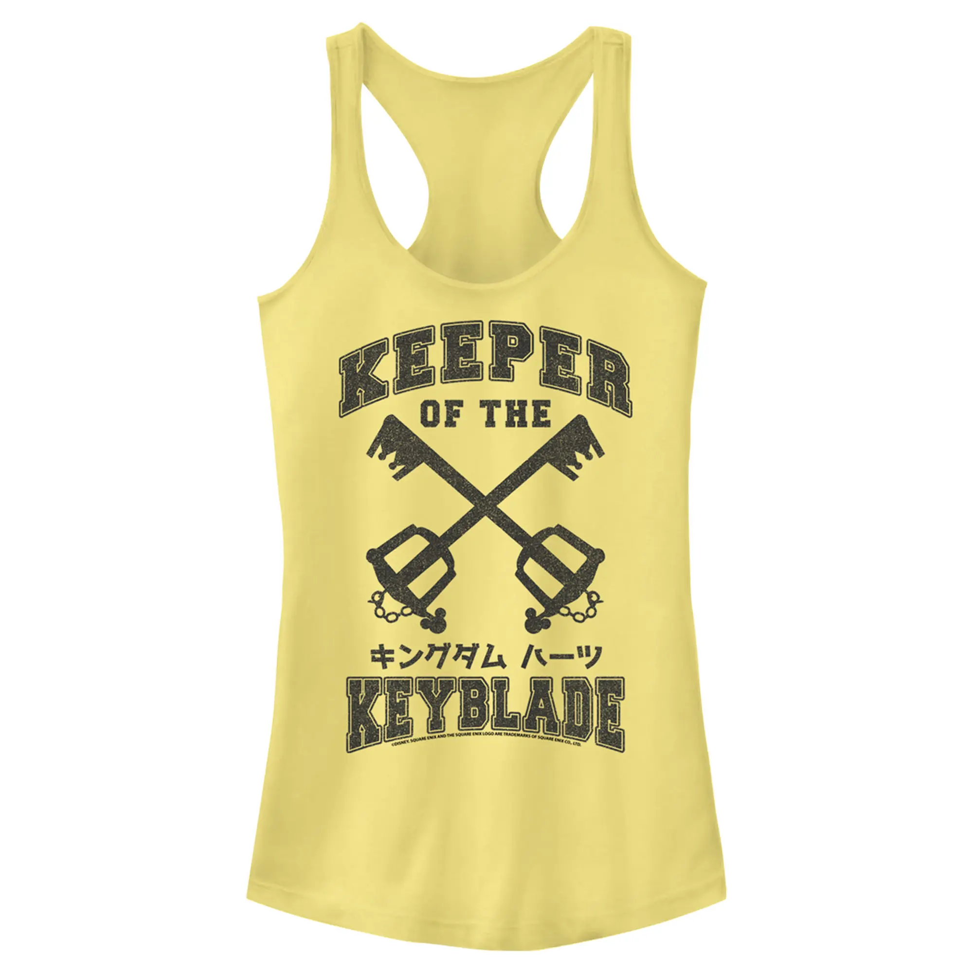 Juniors Womens Kingdom Hearts 1 Clashing Blades Racerback Tank Top
