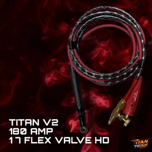 TITAN V2 180 AMP TIG Rig 17 Flex Valve Torch Head