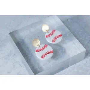 Baseball Acrylic Earrings