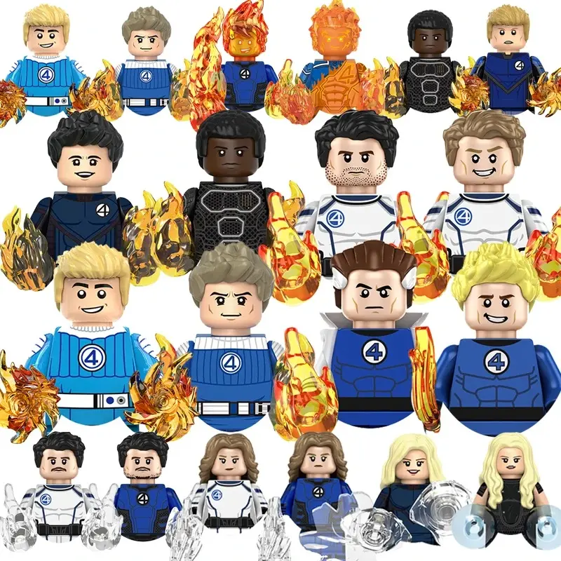Fantastic Four Mini Blocks Bricks For Toys Gifts Mini Action Figures Children Building Blocks For Party