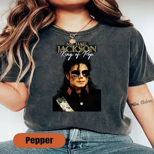 Michael Jackson DTF Heat Transfer Patch, Iron-On T-Shirt Print, Ready to Press Graphic Tee, MJ Fan Apparel.