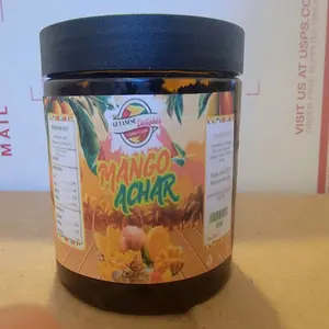Guyanese Mango Achar - Authentic Caribbean Style Pickled Mango Delight for Snacking
