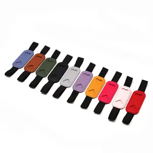 3 PCS Heart-Shaped Synthetic Leather Pen Holder w/ Elastic Band – Safe Secure Notebook Accessory for Office or School Supplies, Pen Holder for Desk