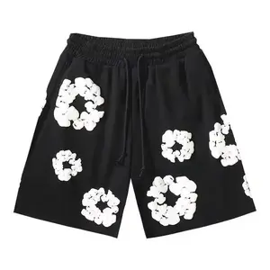 Unisex Kapok Floral Shorts Fashion Luxury Brand Breathable Quick Dry Daily Casual Pants