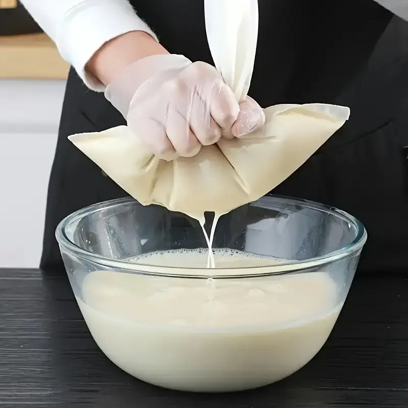 Nylon Food Filter Bag with Drawstring, 2pcs Reusable Vegetable Juice Filter Bag, Tea Coffee Yogurt Filter, Kitchen Utensils & Gadgets, Summer for Gift