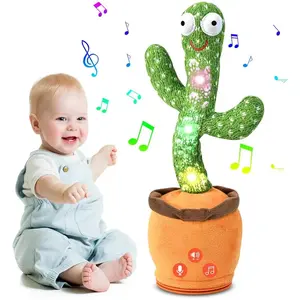 Talking Cactus Toys for Baby Dancing Singing Cactus Mimicking Toy with 120 English Songs Birthday Christmas Gifts for Kids