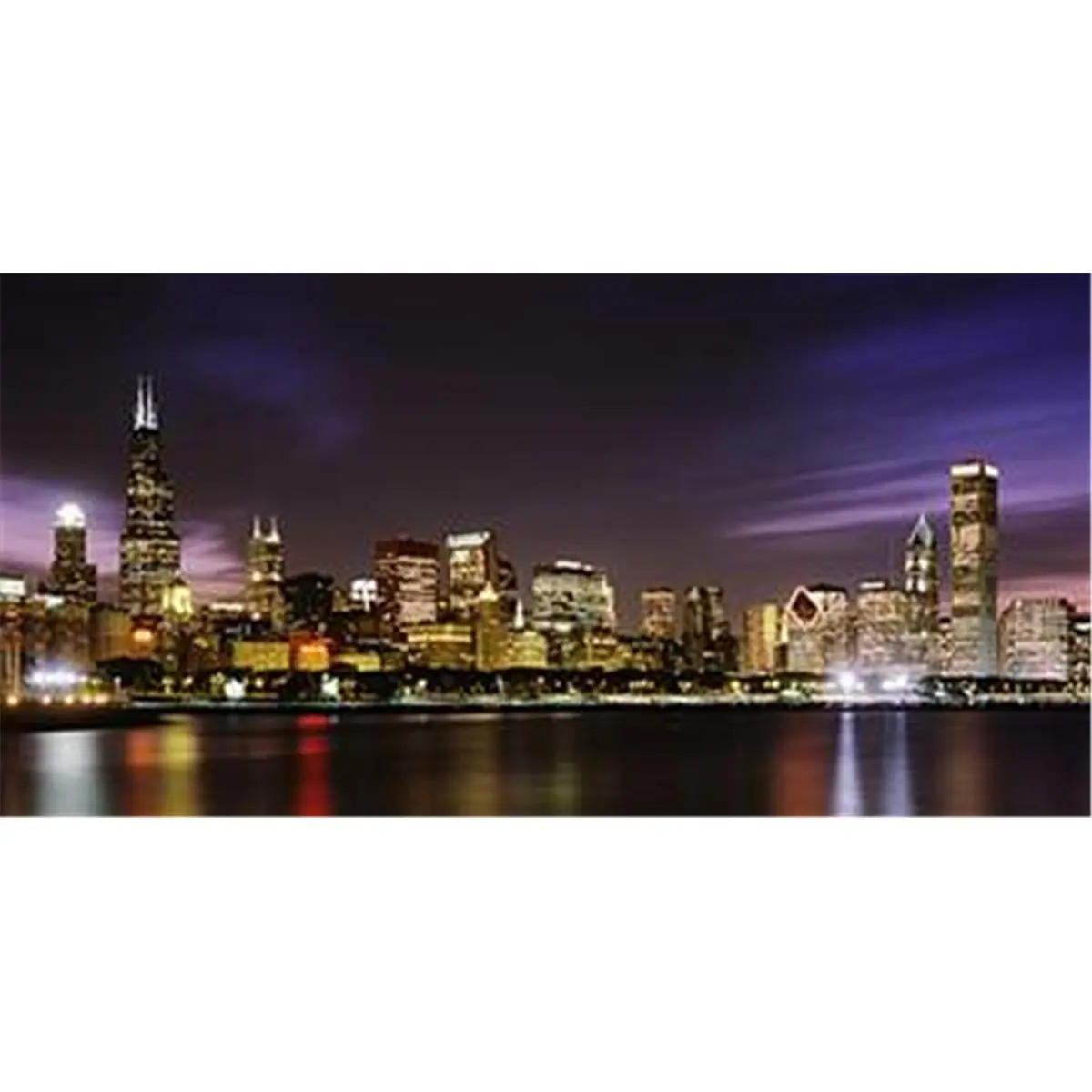 212 MAIN Chicago Skyline Cityscape Removable Wall Mural - Peel and Stick Wallpaper Designs, Decorative Self-Adhesive Wallpaper, 120x60 in Complete Home Decor Kit, Decorative Wallpaper
