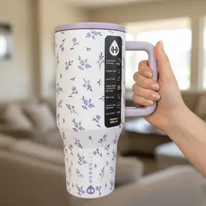 HydroJug Traveler 32oz / 40oz Leak-Proof Stainless Steel Tumbler with Straw Lid for Gym, Office and Gift Giving