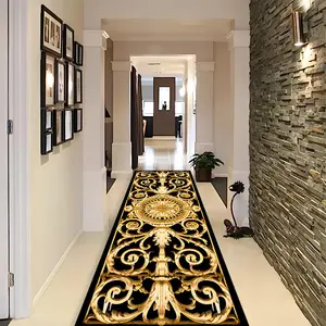 Geometric Pattern Non-slip Floor Mat, 1 Count Exquisite Washable Soft Floor Carpet, Decorative Area Rug for Home Living Room Bedroom Hotel Salon, Modern Abstract Rug