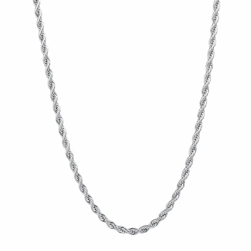 3mm men's chain necklace, real chain men, suitable for men, women 18-24 inches cool man accessories