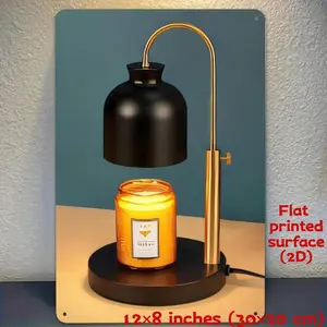 Melting Lamp Metal Tin Sign 8x12 Inch|   Spa Relaxation and Bedroom Wall Decor|   Unique Gift for Lover|   Aromatherapy and Home Decoration Trending on TikTok