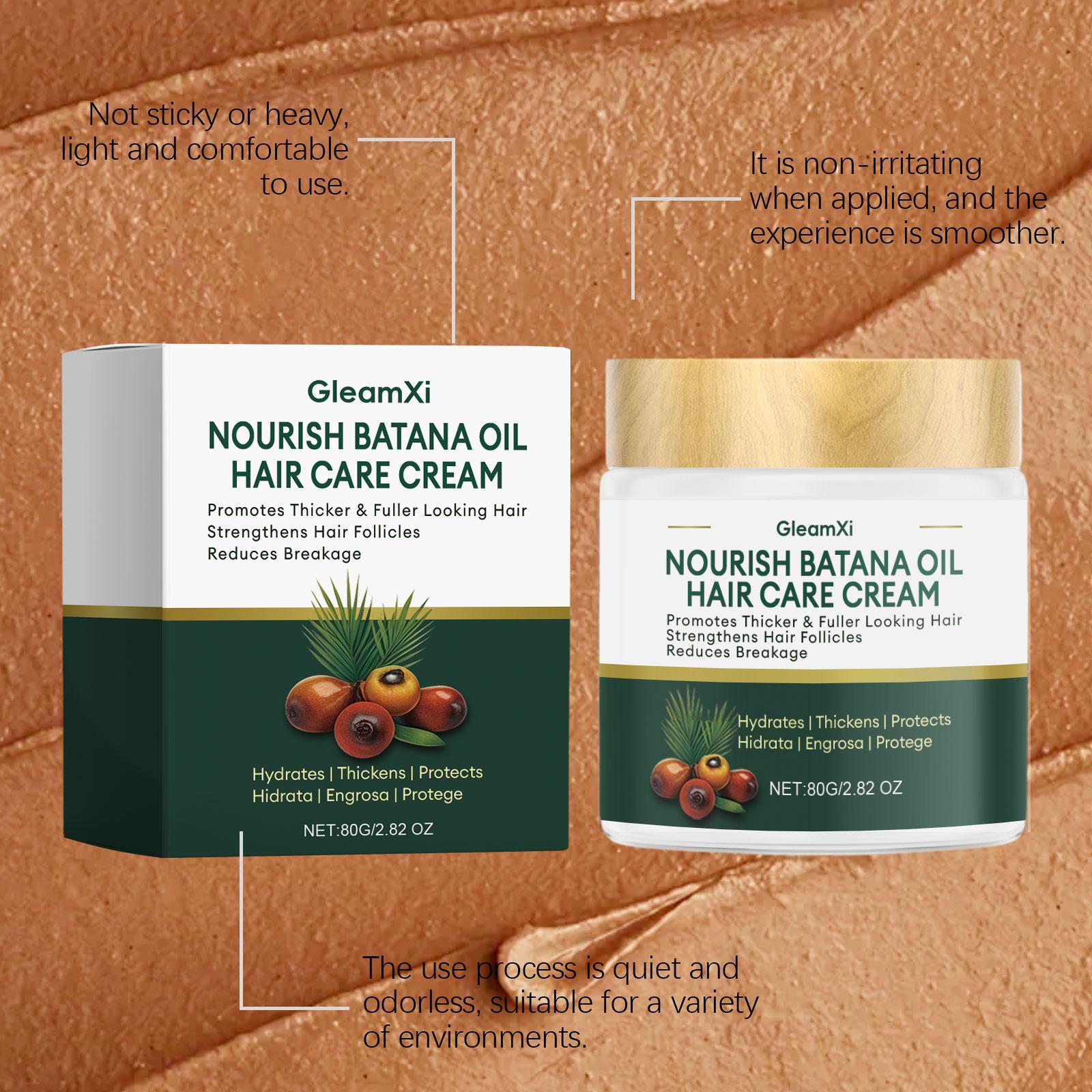 Batana Oil Hair Cream Boosts Hair Volume Softens Shiny Hair Strengthens Roots For Dry Scalp Hair Growth Treatment Hair Repair Batana Oil Hair Cream Boosts Hair Volume Softens Shiny Hair Strengthens Roots For Dry Scalp Hair Growth Treatment Hair Repair