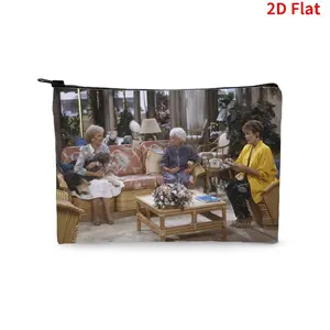 Stylish Cosmetic Bag with The Golden Girls Classic Scene Print - Travel - Friendly Makeup Pouch for Fans, Perfect for Organizing Cosmetics & Toiletries