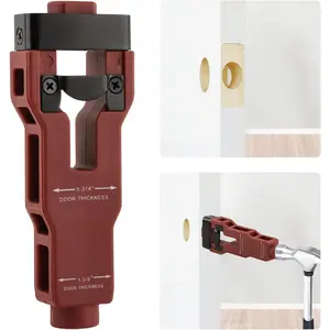Door Latch Mortise Tool, Door Latch Mortise Tool  and Sturdy, Precision Scoring and Chiseling Doors Latchs Installation Kit Fits for /8" or /4" Thick Wooden Doors