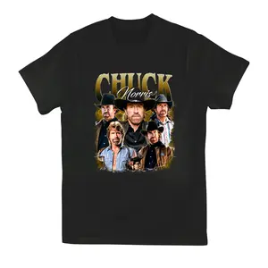 Chuck Norris Actor Graphic Tee: Vintage Retro Bootleg Style T-Shirt