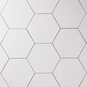 Madrid White 8x9 Hexagon Matte Porcelain Tile