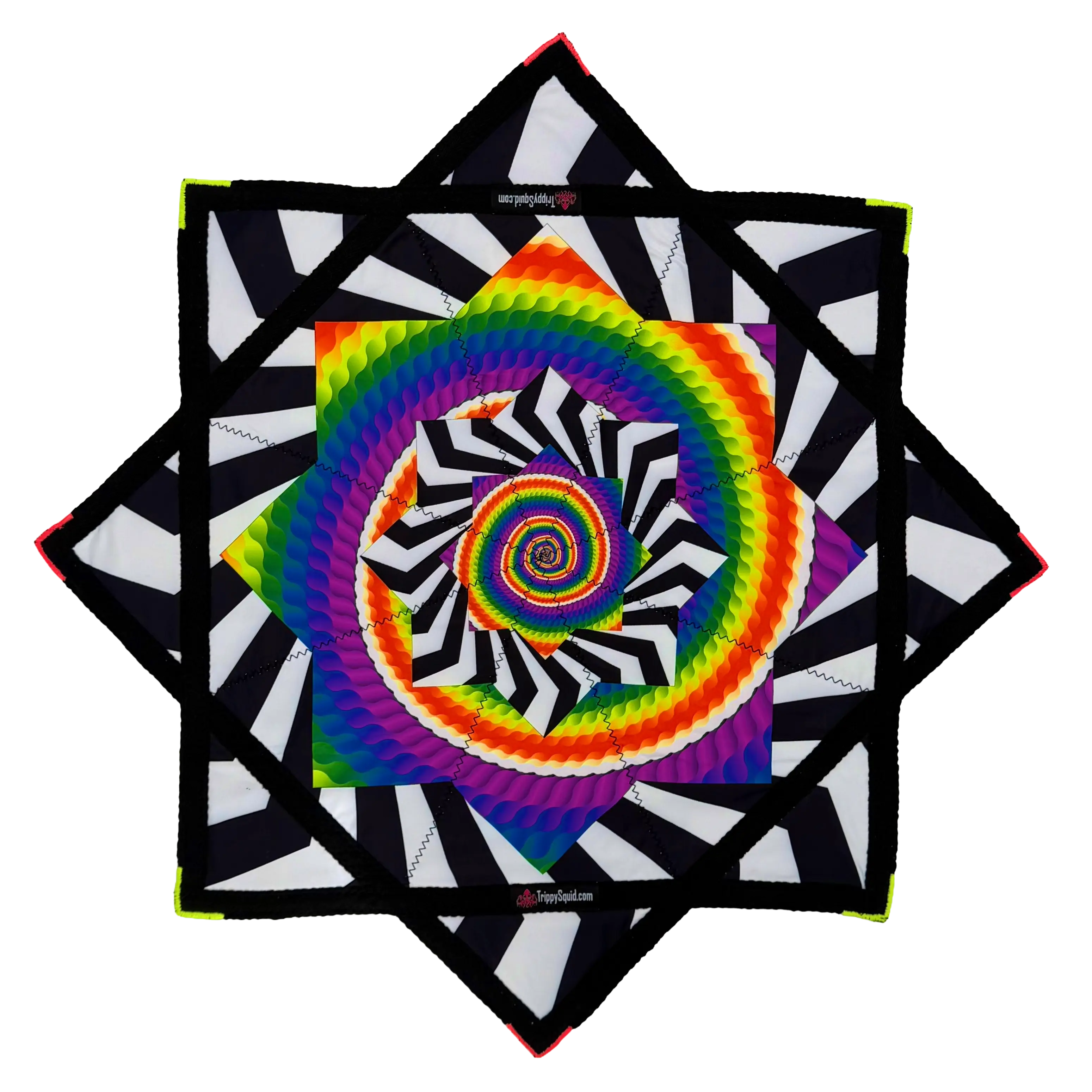 068.Mini - Inversion Rainbow Flowstar 24" (UV-Reactive)