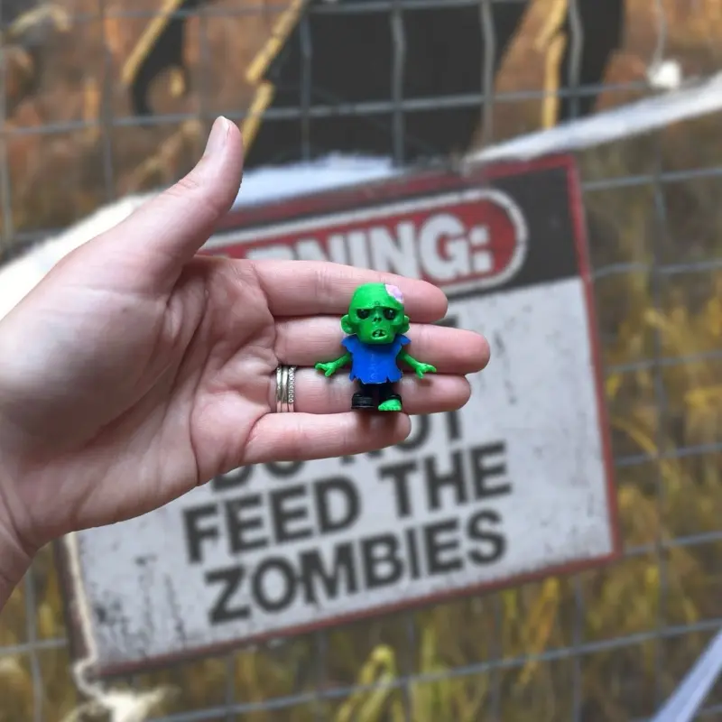 Mini Zombie Fidget Toy - Mini Zombie Sensory Fidget Toy - 3D Printed Zombie Fidget Toy - Mini Zombie Anxiety Fidget Toy - Zombie Desk Toy