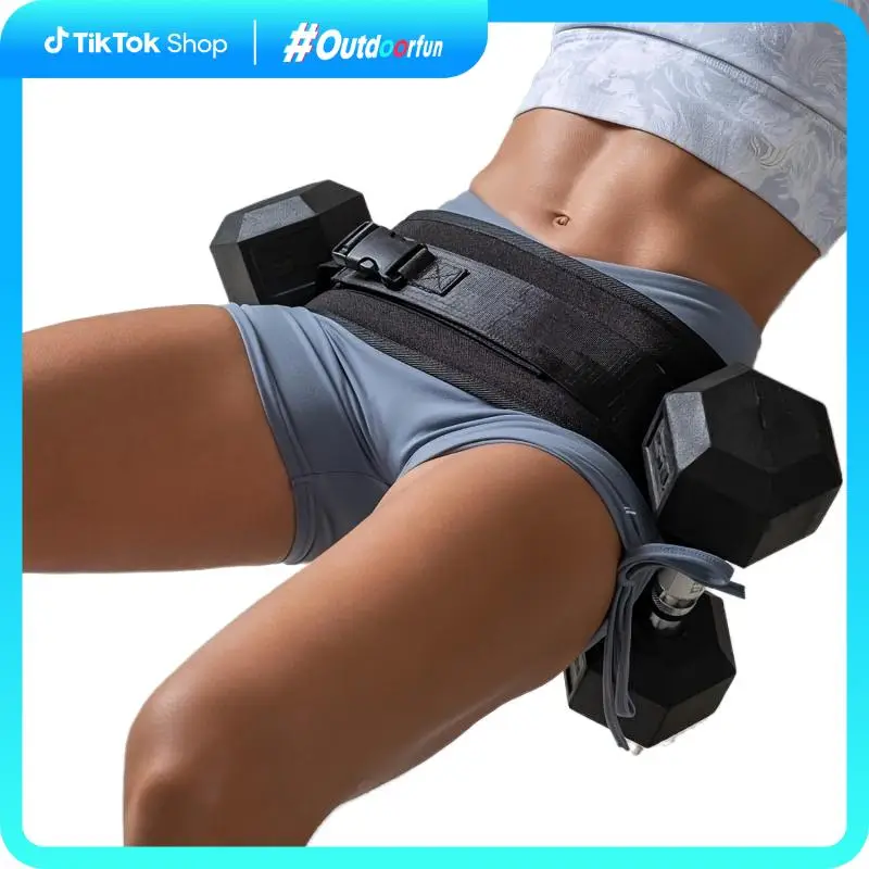 Hip Thrust Adjustable Resistance Weight Belt for Home Workouts, Kettlebell Training & Butt Shaping with Extra Cushioning and Adjustable Resistance [ou