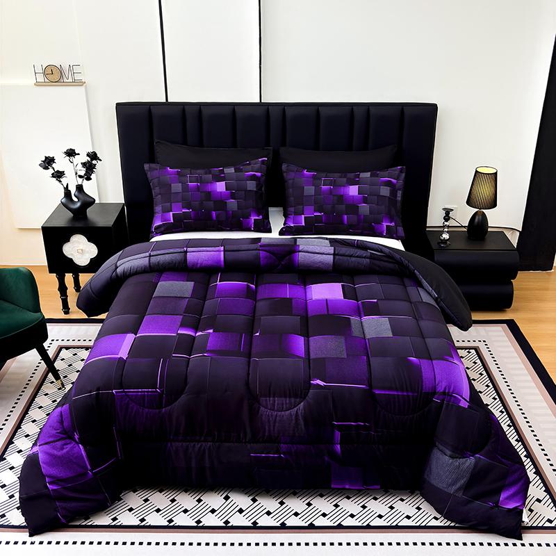 Four Seasons Technology Bedding Set 3 /7 piece quilt set, digital printing, available all year round, a must for avant-garde bedrooms, instantly adding a cyber atmosphere, a modern room quickly refreshed, technology-themed bedding, bedroom decoration, Four Seasons Technology Bedding Set 3 /7 piece quilt set, digital printing, available all year round, a must for avant-garde bedrooms, instantly adding a cyber atmosphere, a modern room quickly refreshed, technology-themed bedding, bedroom decoration,