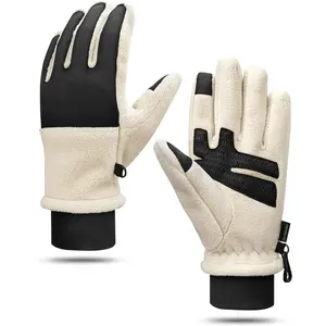 Winter Warm Gloves for Women - Daily Life Snow Windproof Soft Fleece Lining - Touchscreen Thermal Gloves for Men