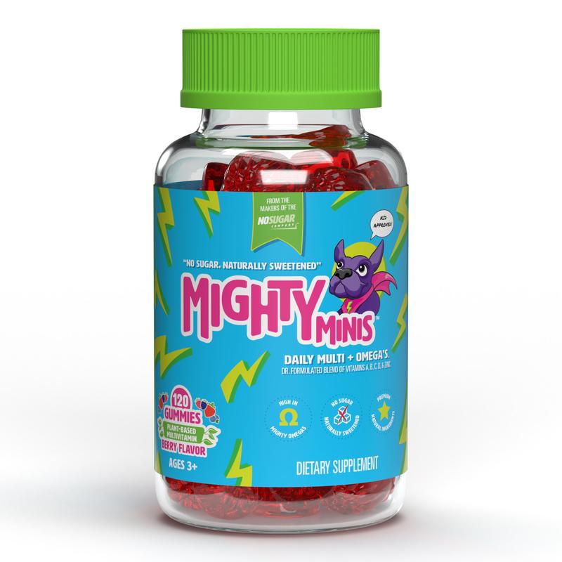 Mighty Minis Kids Daily Multivitamin Gummies Zero Grams of Sugar Supplement Healthcare Dietary