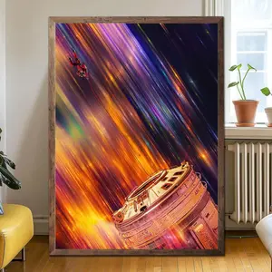 [Sale off up to 65%][Free Ship][No Frame] Project Hail Mary Descent Poster, Sci Fi Astronaut Wall Art, Space Survival Print