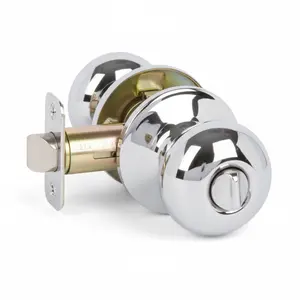 Bedford Privacy Door Knob, Polished Chrome