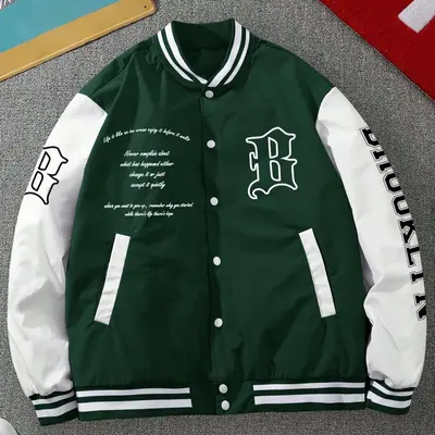 H Wnd M Soho jacket loose Fit Baseball Jacket TikTok Shop