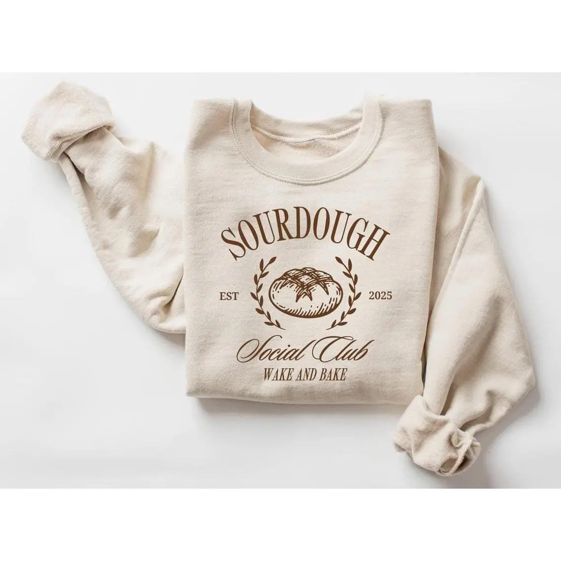 [Sale off up to 50%] Sourdough Social Club sweatshirt, Sourdough hoodie, wake and bread sweatshirt, Breadmaker Sourdough sweatshirt,dough mom sweat,Funny Bakery