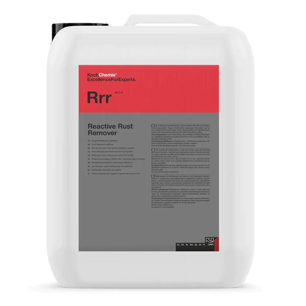 Koch Chemie Reactive Rust Remover 5L | Rapid Metal Particle Dissolution for Safer Decontamination | Visual Indicator Guides Coverage | Suitable on Paint Rims and Exterior Glass When Used as Directed