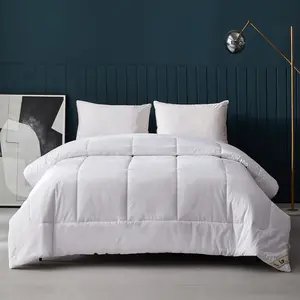 Down Alternative Comforter, Twin Size Duvet Insert with  Cotton Cover, Ultra-Soft Microfiber Quilted All Season Breathable Cooling Bed Comforter (Twin, White)