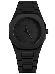 Men's Quartz Watch Arabic Numerals Business Style, Plastic Material, Elegant Design, Perfect for Daily Wear & Professional Settings
