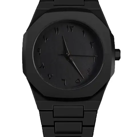 Men's All Black Plastic Quartz Analog Wristwatch with Arabic Numerals, Business Casual Wrist Watch for Daily & Office Wear, Business Fashion Watches