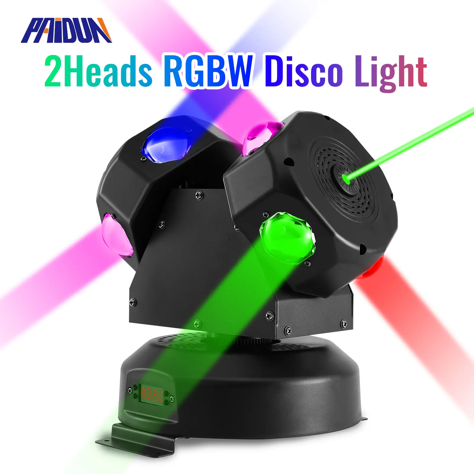 PAIDUN 120W LED RGBW Rotation Moving Head Laser Light DMX Disco DJ Club Bar Show Effect Lighting