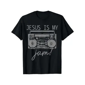 Boys' Cool T Shirt Jesus Christian Music Funny Bible Pastor Faith T-Shirt Boys T Shirts 2-8 Years Old New Year's gift, birthday gift