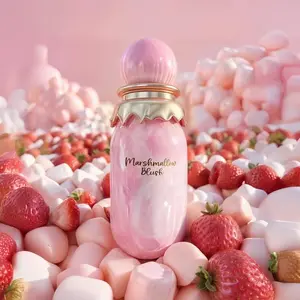 Marshmallow Blush Fragrance 3.4 FI Oz Cotton Candy Scent Everyday Wear Cotton Candy Scent VanillaSeduction Women's Marshmallow Strawberry EDP100ml Unique Gourmand Floral Long-LastingSweet Perfume for Everyday Use