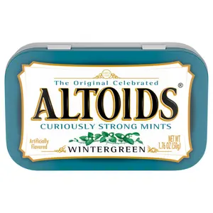 3x Altoids Tin Wintergreen Sugar Free Mints - Classic Breath Candy Pocket Pack Snack Treat 1.76oz