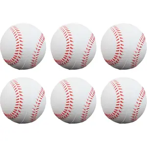 Foam Baseballs Softballs Practice Training Ball for Beginners Hand Exercise Squeeze Ball for Safe Throwing Catching and Batting Practice