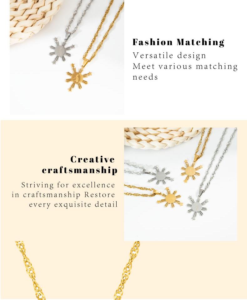 GGIRL Philippines Map Flag Pendant & Necklaces for Men & Women Filipino Souvenirs Jewelry