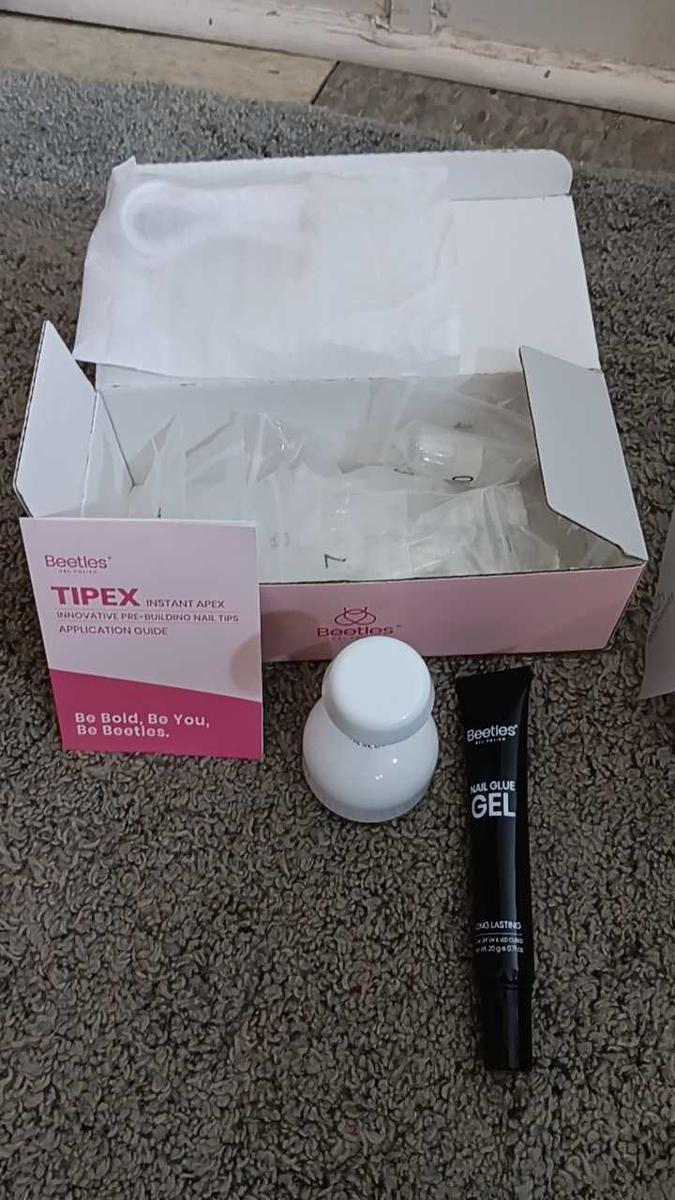 Item: 224Pcs Medium Square Nail Tipex Kit