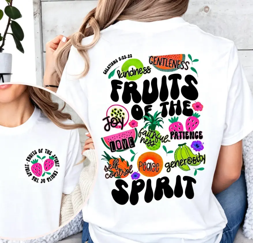 Fruit of the Spirit Shirt, Christian Shirt, Fruit Shirts, Bible Verse Shirt, Scripture Shirt, Trendy Shirt, Religious Tee, Faith Shirt Jesus