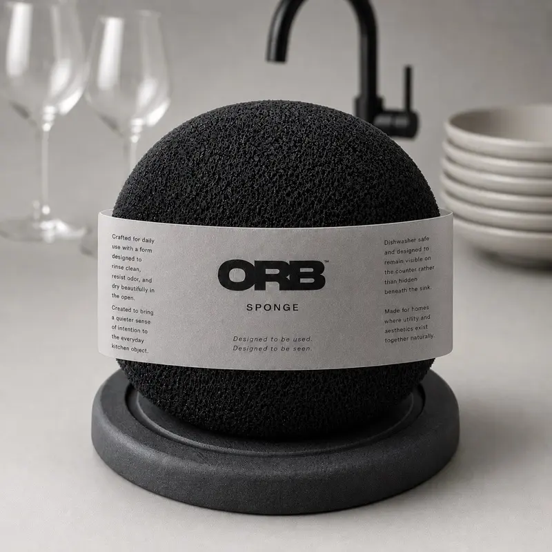 ORB Sponge | Design-Led Kitchen Sponge with Drying Base ORB Sponge | Design-Led Kitchen Sponge with Drying Base