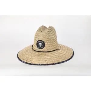 Straw Paint Splatter Hat