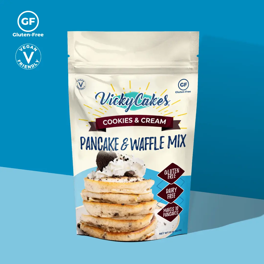 Vicky Cakes Gluten-Free Dairy Free Pancake Mix (Pick Your Flavor)