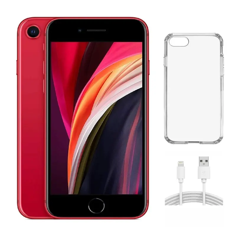 Refurbished iPhone SE(2nd Gen)(Unlocked)- Good Condition with Case & 1 Year Warranty