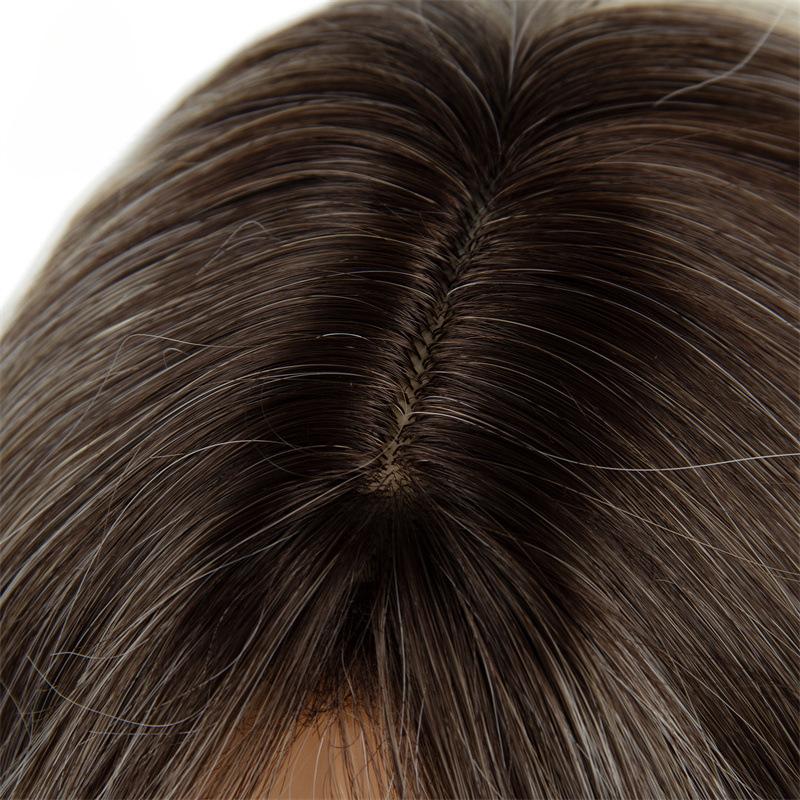 Amazon's best-selling wig, full head hairstyle, wavy curls, heat-resistant fiber, high-temperature silk wig for women